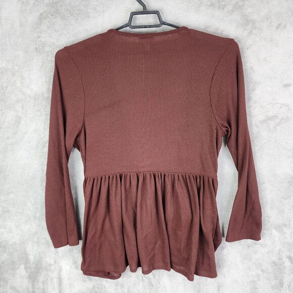 Womens Brown LuLaRoe Ribbed Open Front Cardigan Sweater Long Sleeve Size XL - Picture 5 of 8